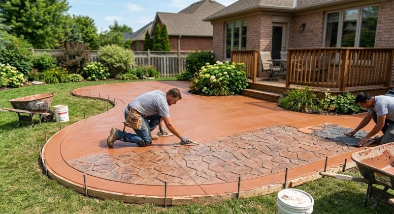 Colored Concrete Installation Service
