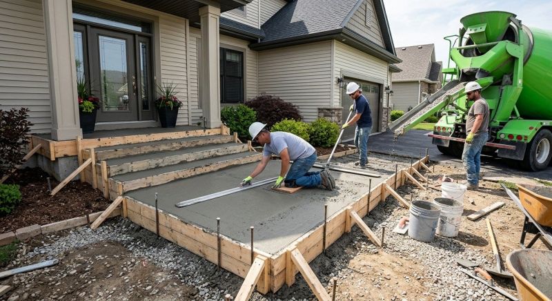 Colored Concrete Installation Service